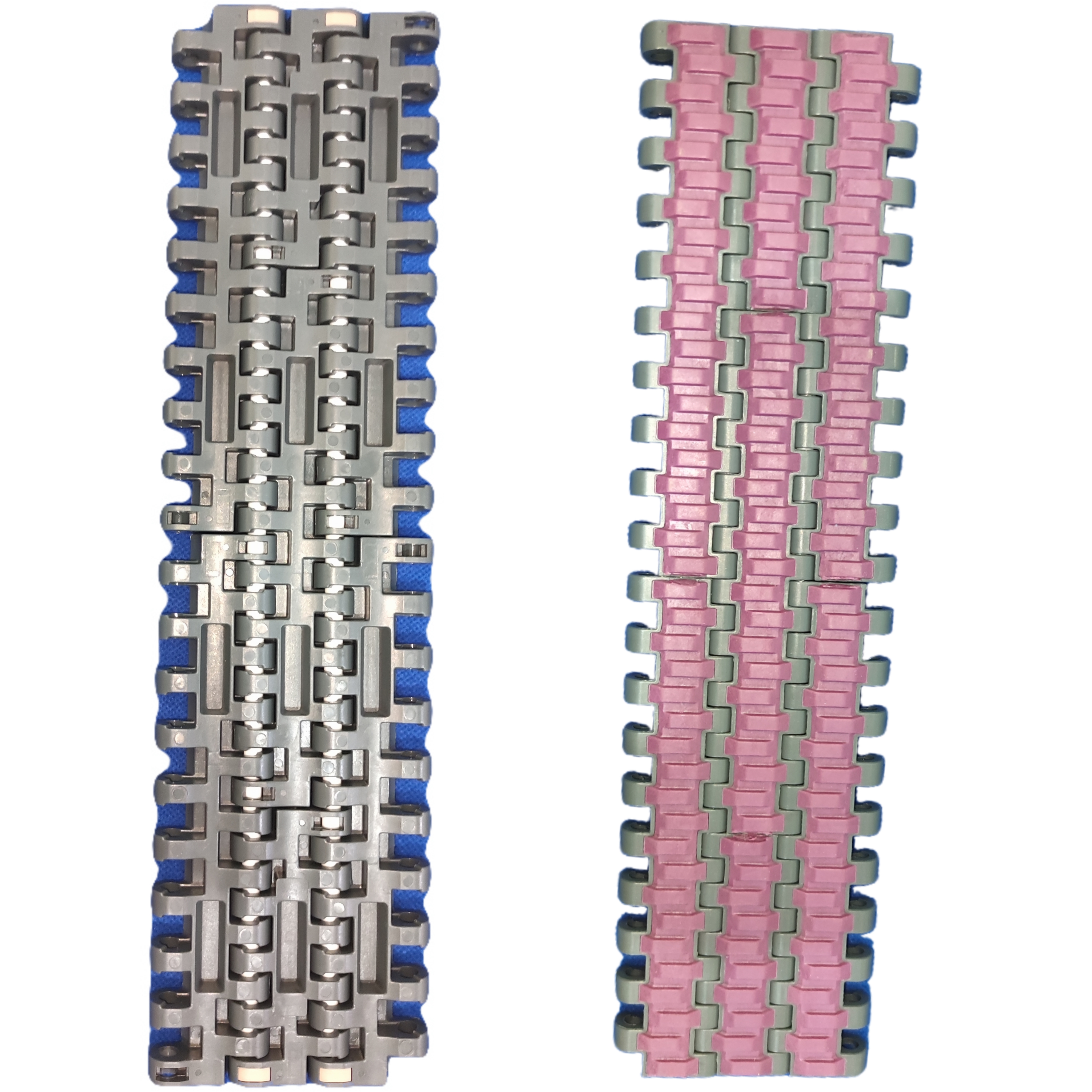 AS-FLEX AF10052 High Quality Oil Resistant Conveying Fruit Vegetable Meat Industry Plastic Modular Rubber Conveyor Belt 1 Year
