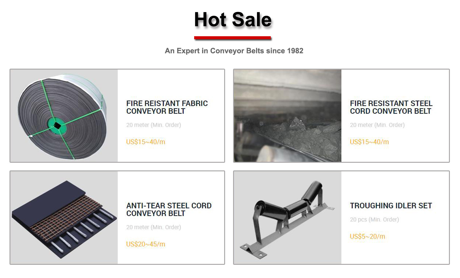 Hot Sale Steel Cord Conveyor Belts
