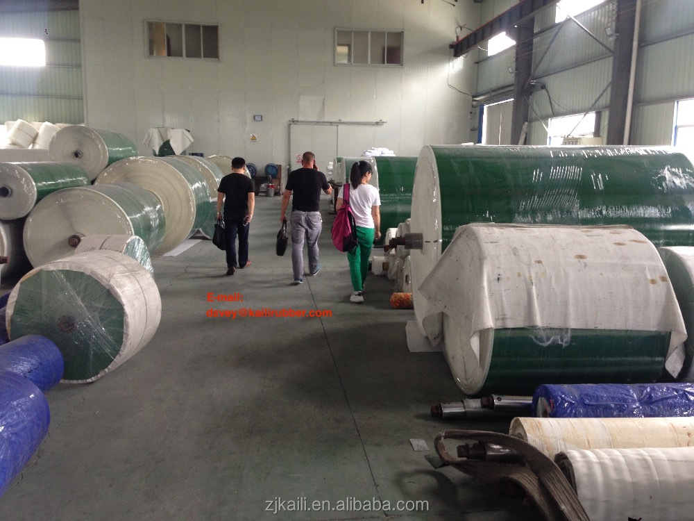 Green White Color PVC &amp; PU Conveyor Belt Used In Food Industry