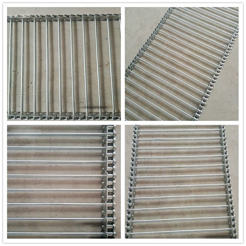 Flat surface mesh belt feature