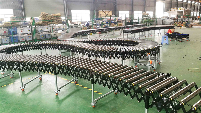 Factory Direct Sale New Condition Food Grade Stainless Steel Height/Speed Adjustable Oil Resistant Roller Conveyor Belt