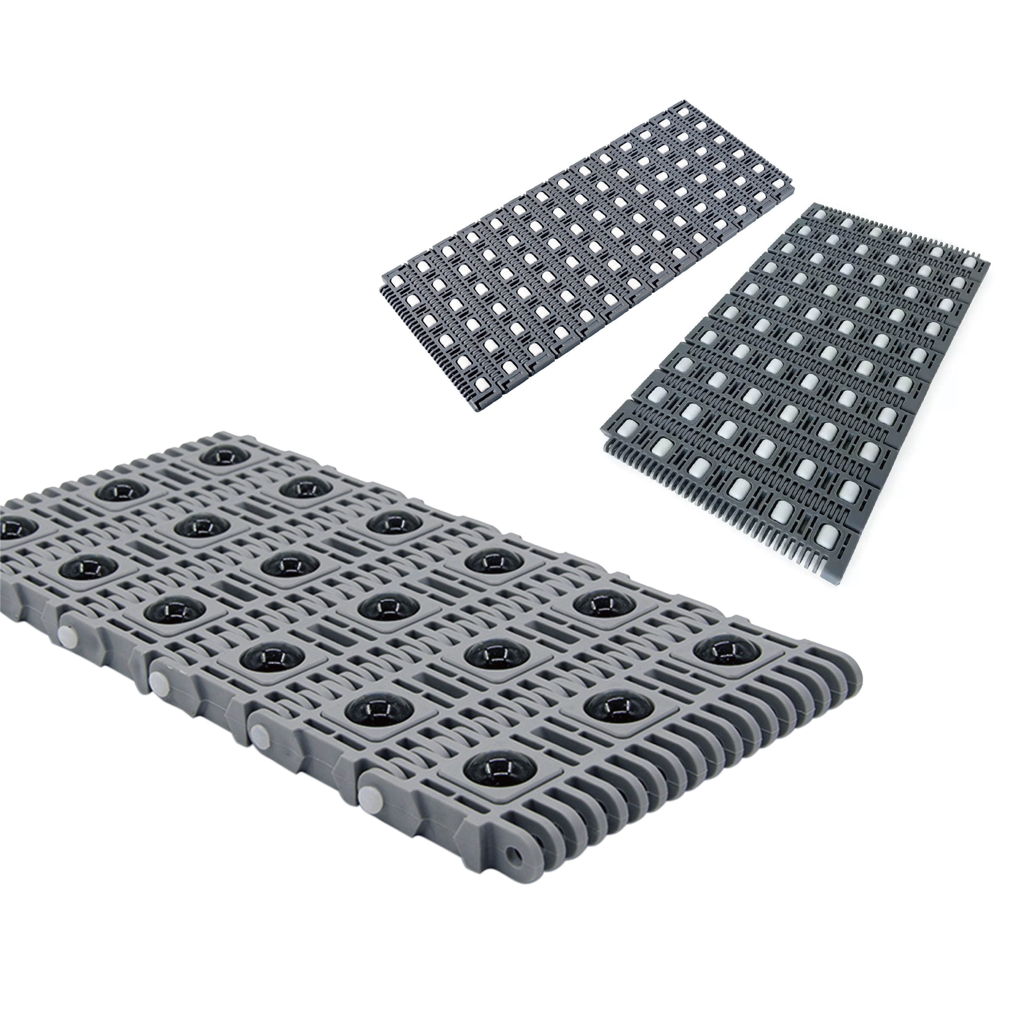 KECE New 400 Roller Top Nylon Fabric Modular Chain Conveyor Belt Heat Resistant for Manufacturing Plant Retail Sorting Conveyors