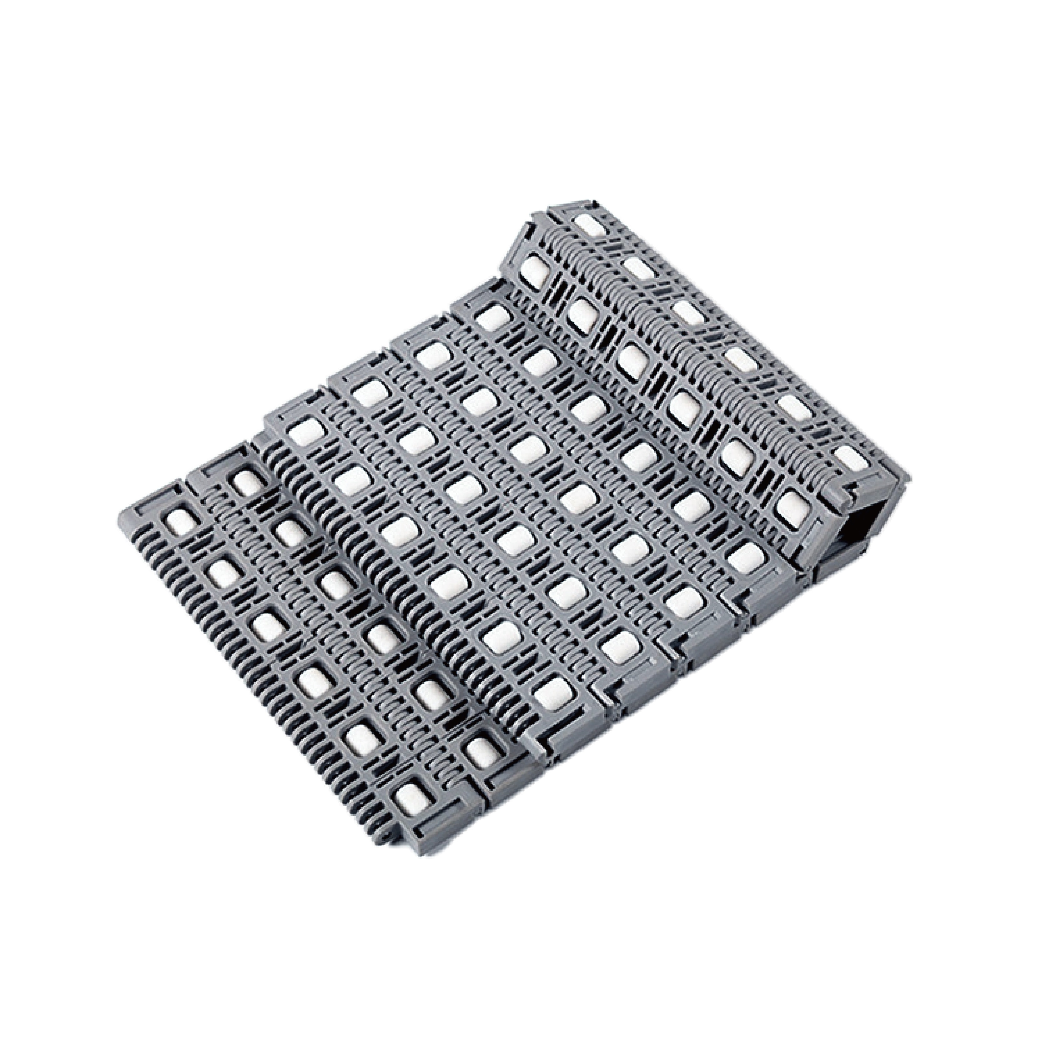 KECE New 400 Roller Top Nylon Fabric Modular Chain Conveyor Belt Heat Resistant for Manufacturing Plant Retail Sorting Conveyors