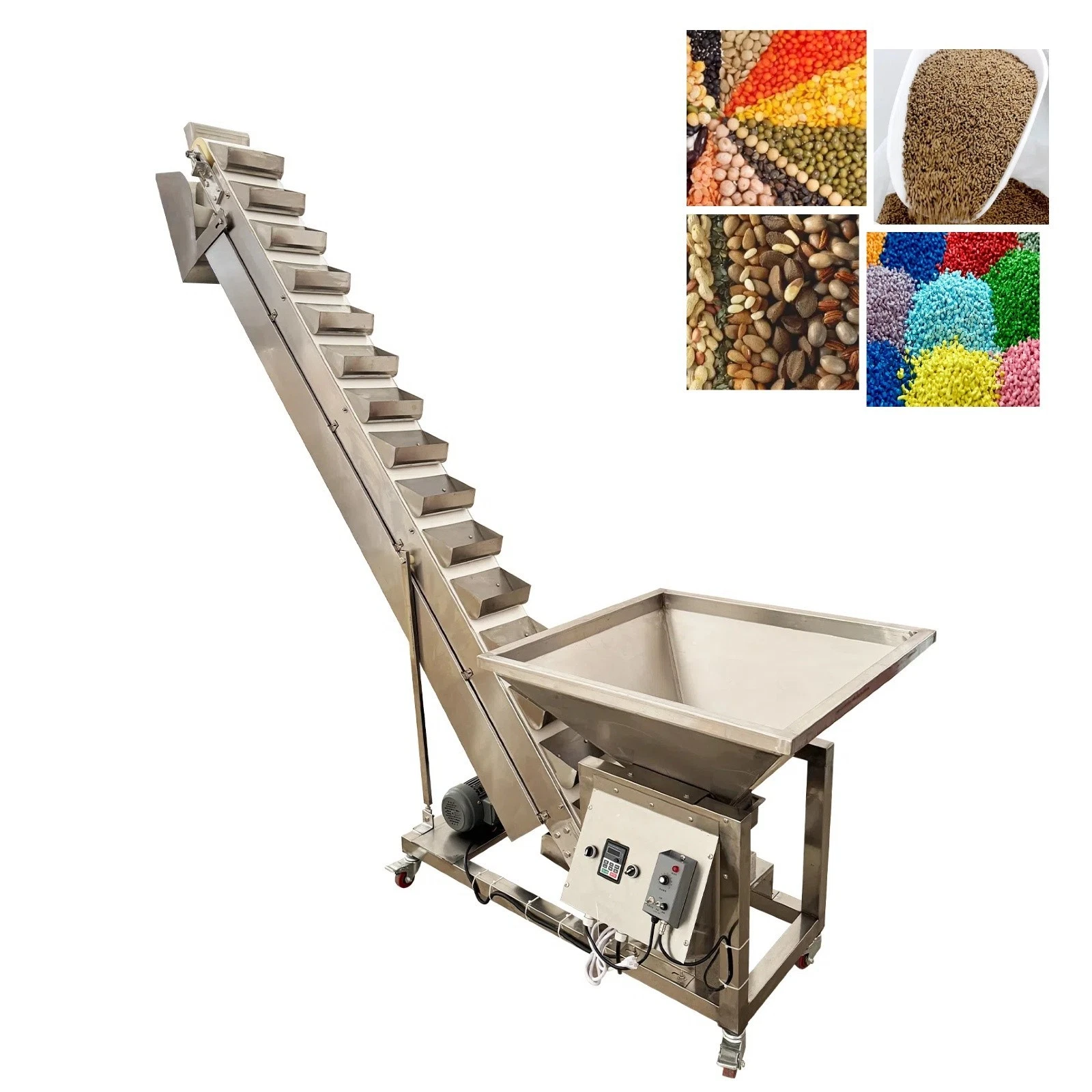 High Quality Conveying System Vertical Bucket Elevator Food Lifting Conveyor For Farm Use