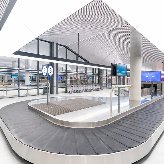 YDT Automatic Airport Turntable Baggage Carousel Conveyor Carbon Steel Belt 2-Layer Design Adjustable Speed for Airport Baggage
