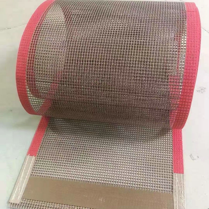 Customize Heat Resistant Ptfe Coated Fiberglass Open Mesh Conveyor Belt for Dryer Machine