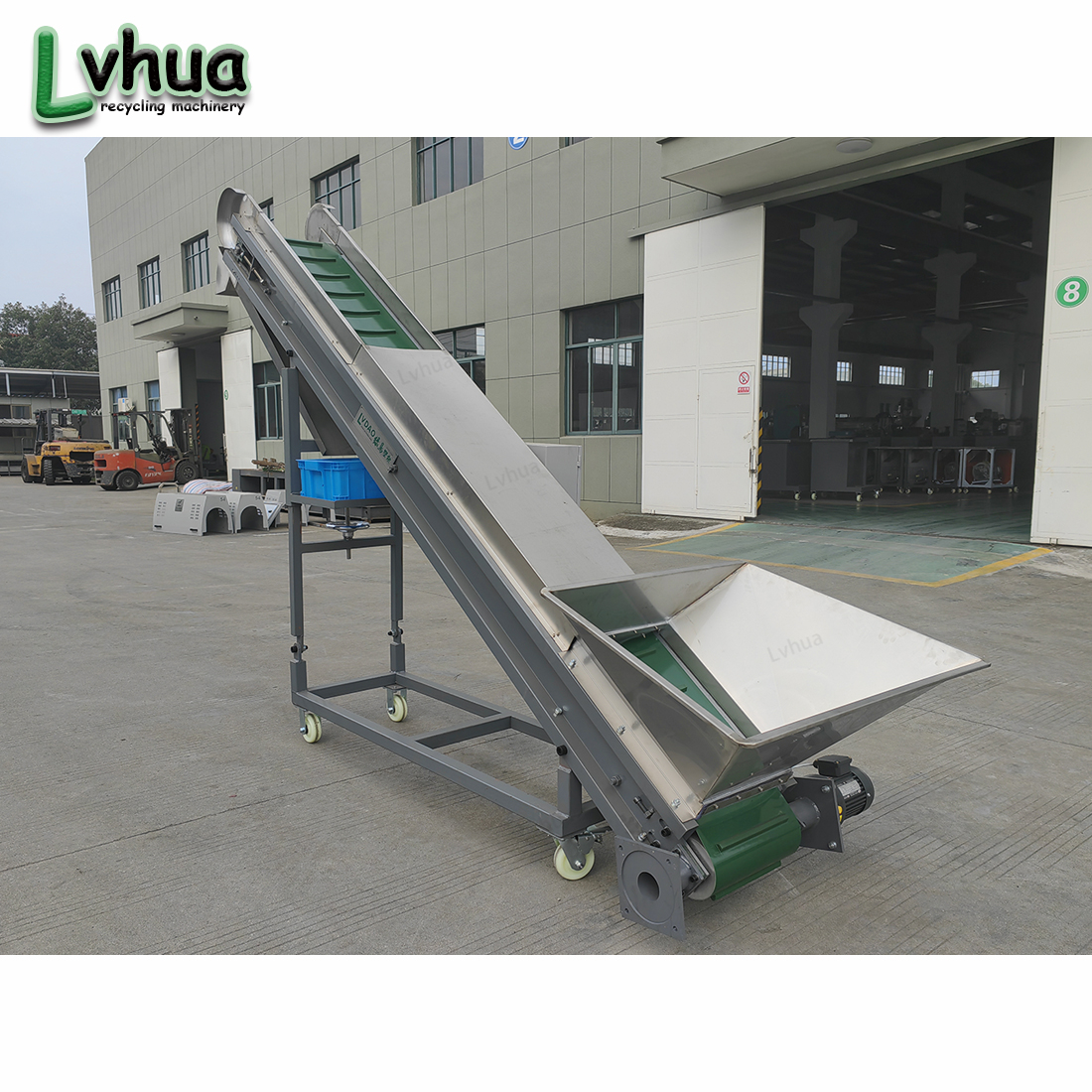 Lvhua Conveyor Belt with Magnetic Effect Used for Conveying PVC Materials for Waste Plastics Price