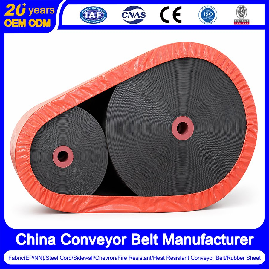 Fabric/Steel Cord/Chevron/Corrugated Sidewall/Rubber/Pipe/Bucket Rubber Conveyor Belt for Metallurgy/Power/Energy/Chemical/Fertilizer/Building Materials/Grain