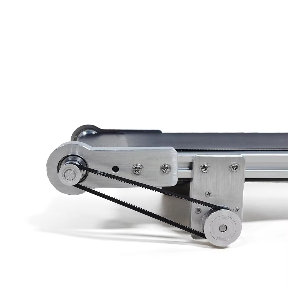 Small Low Cost Portable PVC Conveyor Belt for Semi Auto Packing Machines Online Inkjet Printer PVC Assembly Line Conveyor Belt