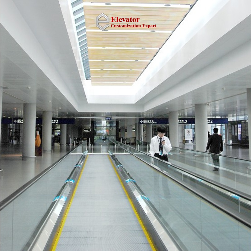China Tailor Made Energy Efficient 0.25m/s Automatic Sidewalk Corrosion Resistant Airport &amp; Mall Passenger Conveyor