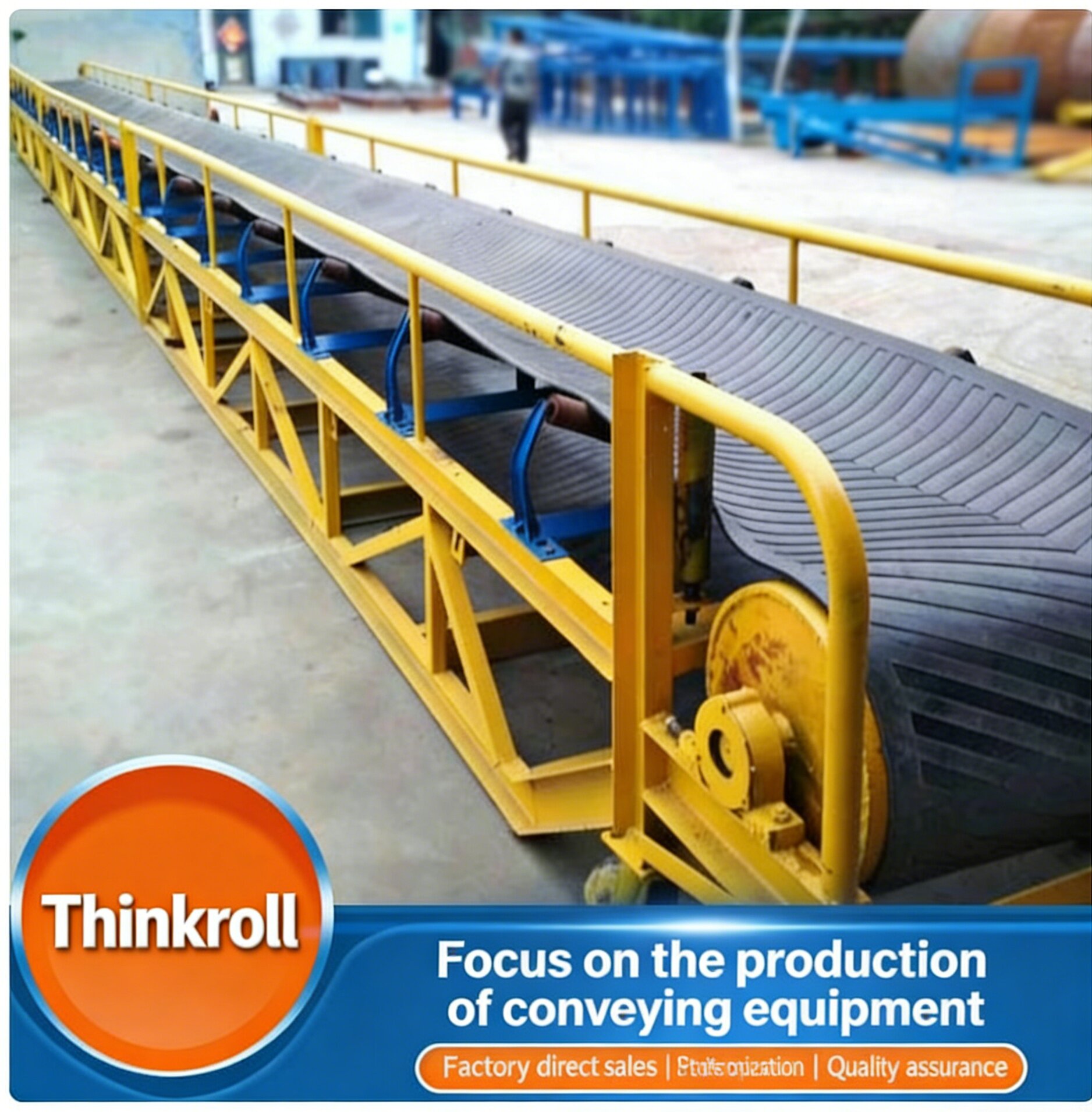 Super Quality Mining Transportation Belt Conveyor Industrial Assembly Line Automatic Inclining System Heat/Fire Resistant