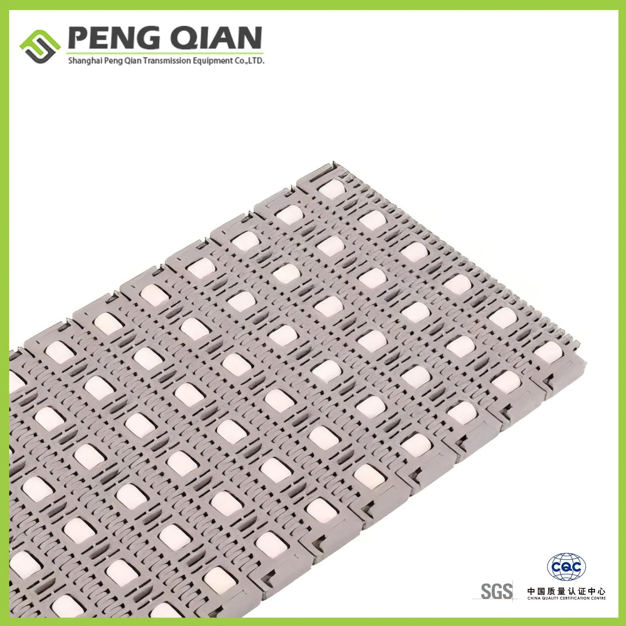 400 Fixed Direction Ball Durable Plastic Conveyor Chain Packaging Flush Grid Flat Top Spiral Perforated Flexible High-Performance Modular Conveyor Belt