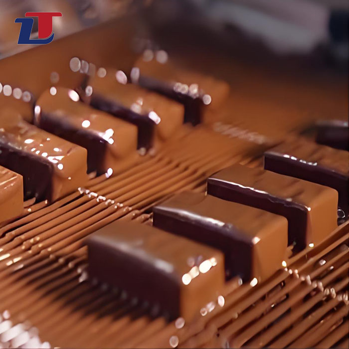 Highly Breathable Metal Conveyor Belt 304 Chocolate Coated Stainless Steel Conveyor Belt
