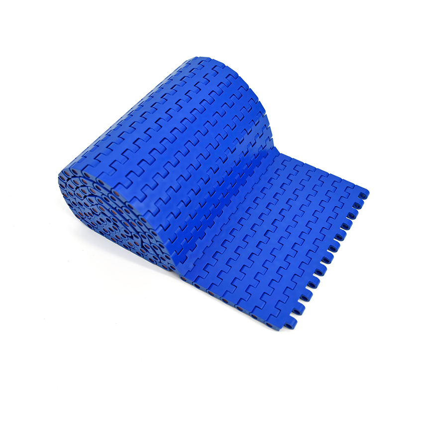 New Customized Length Flat Top Modular Plastic Conveyor Belts with Adjustable Speed for Manufacturing Plant Applications