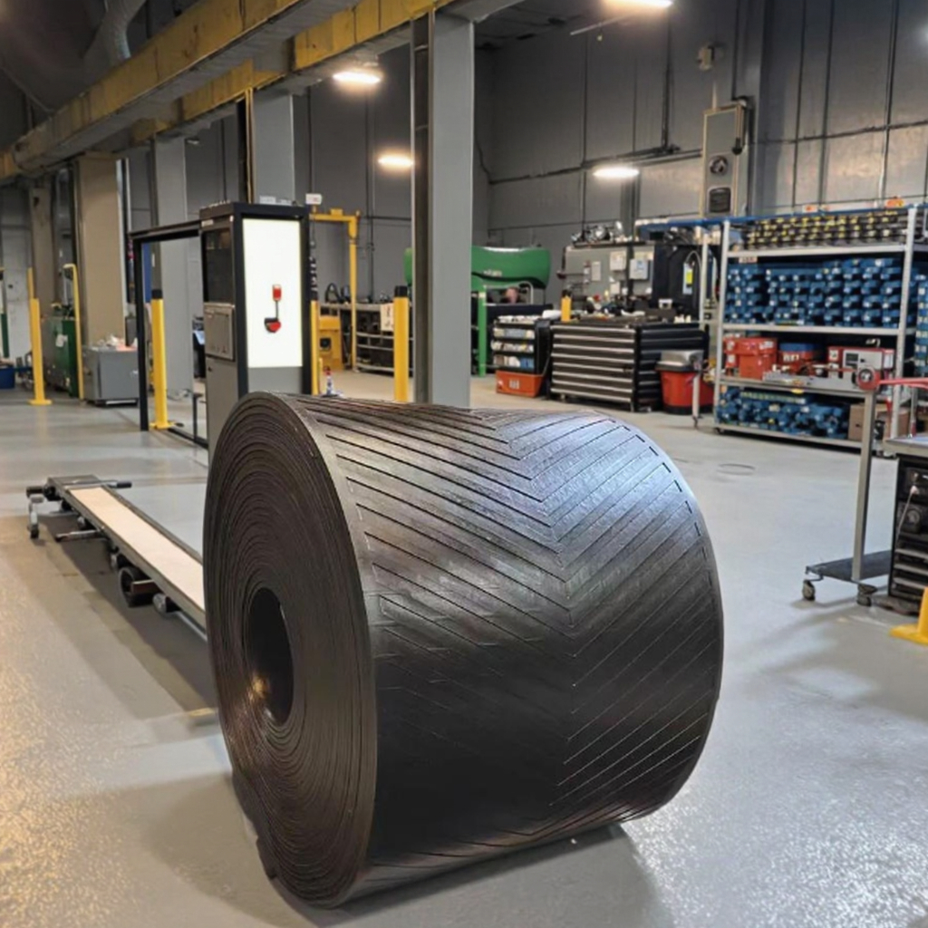 High-Performance V-Shaped Durable Nylon Conveyor Belt Customized Oil Resistant Heat-Resistant Fireproof Adjustable 1 Year