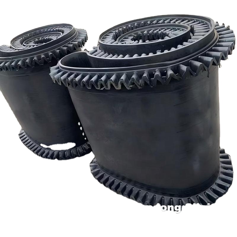 Wear-Resistant Canvas Conveyor Belt With Skirts For Feeder Conveyor Belts