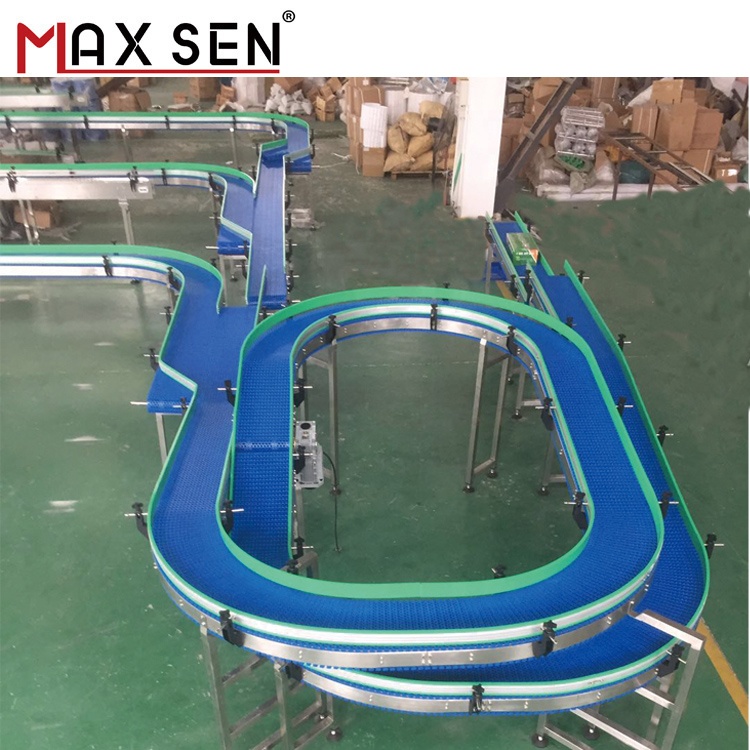 Curved Modular Belt conveyor