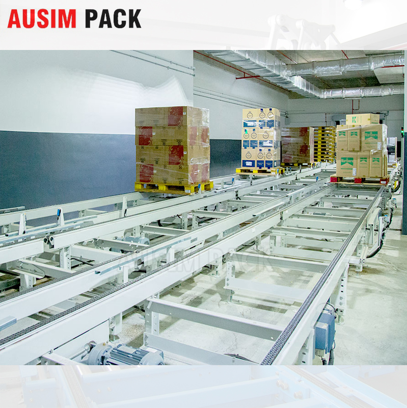 New Style Motorise Pallet Conveyor Automatic Pulse Roller Transport For Pallets Steel Conveyor Belt With Rubber Material