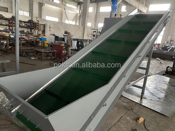Good Quality Rubber PVC Belt Conveyors Modular Rubber PVC Belt Loader Machine Industrial Inclined Bucket Belt Feeder Machine