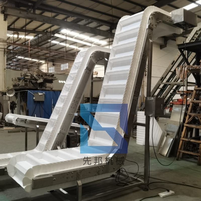 2026 High Quality Inclined Conveyor Waterproof Food Grade Belt Flexible Easy Maintains Conveyor