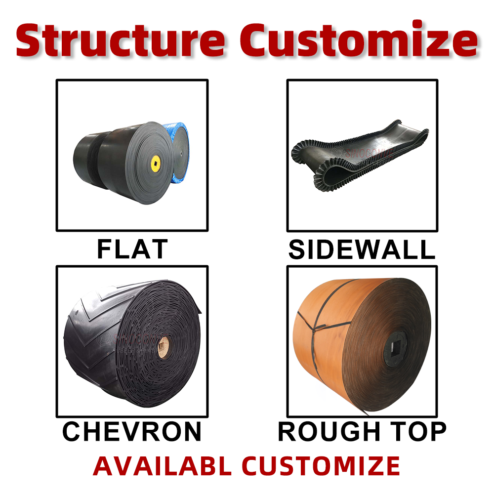 EP400/3 Conveyor Belt Rubber