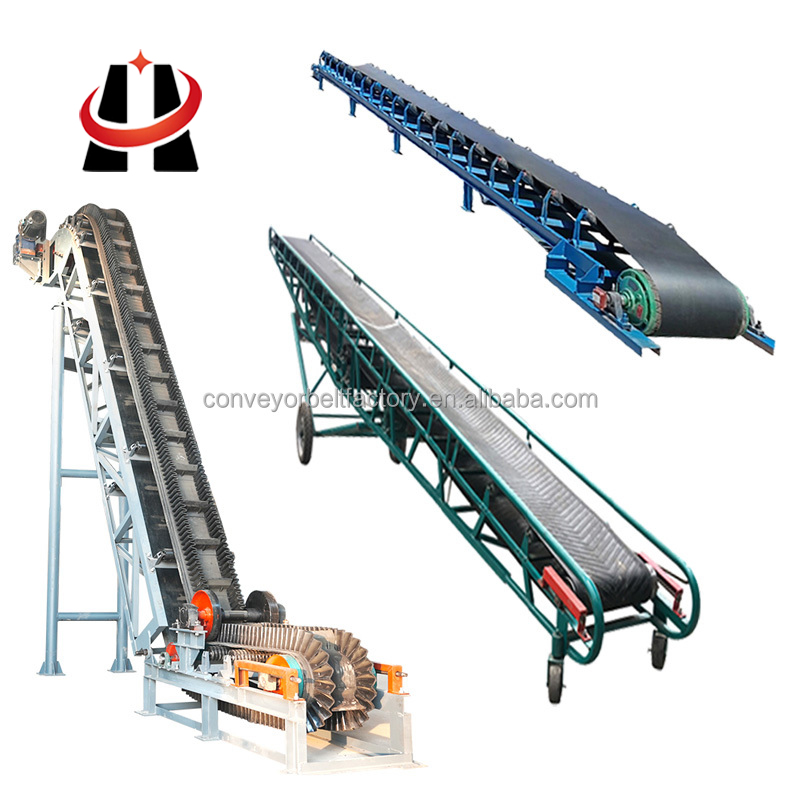 Mining Conveyor Belt Plant For Aggregate Crushing Line Heavy Duty Mobile Portable CE ISO South America