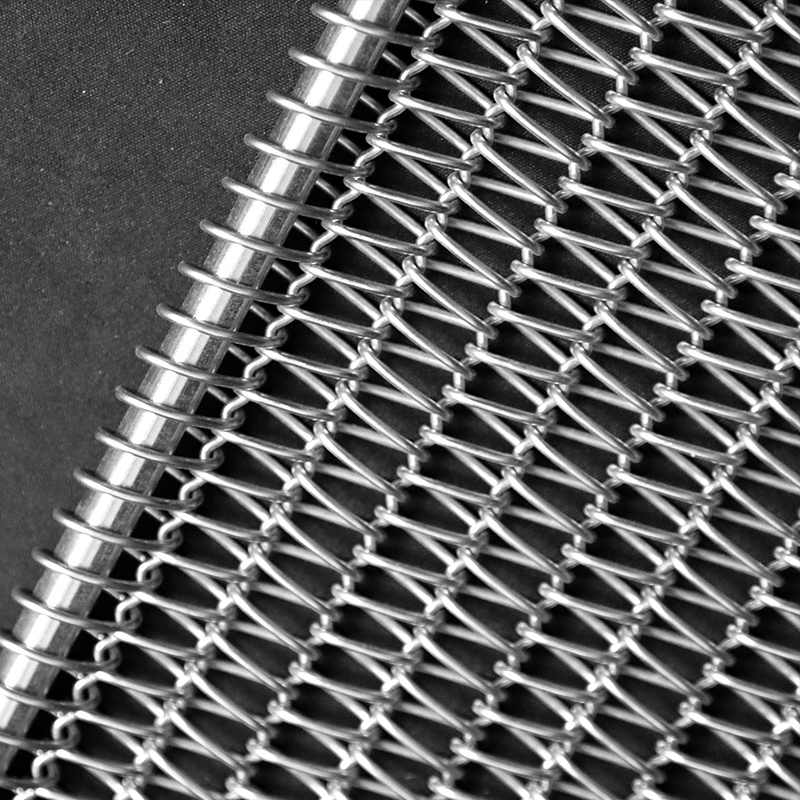 OEM Food Grade 304/316 Stainless Steel Anti-Corrosion Spiral Mesh Conveyor Belt for Food Customizable Sizes Wire Diameter