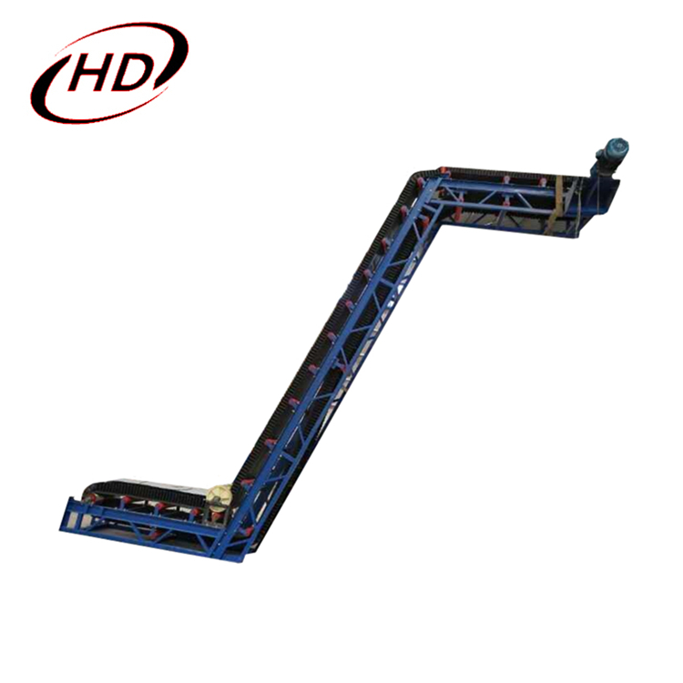 Customized Inclined Cleated Skirt Rubber Belt Conveyor for Bulk Material Handling