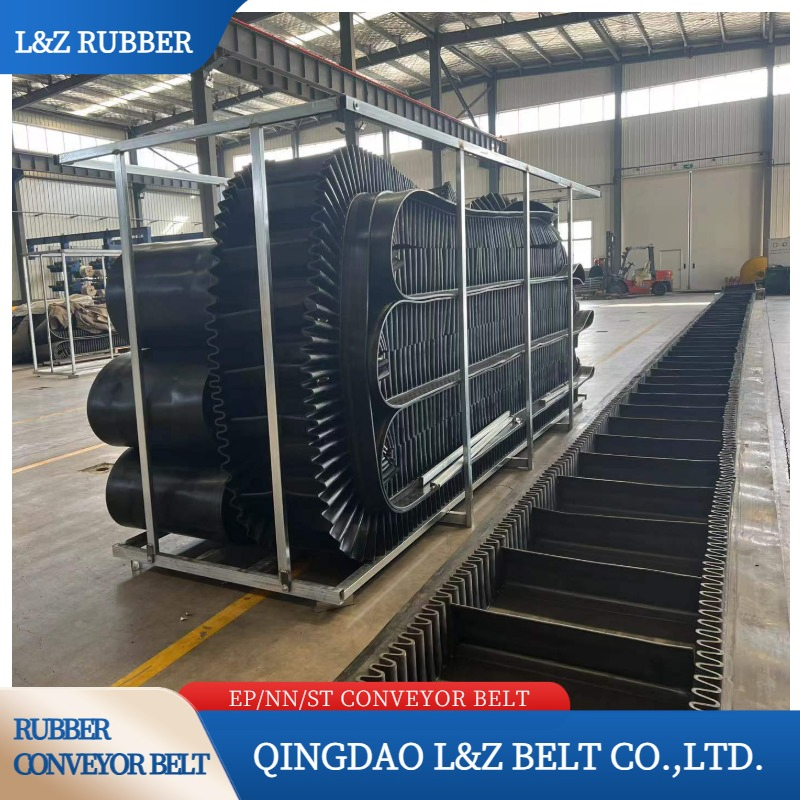 China Factroy Direct Supply Large Angle Sidewall Conveyor Belt Steel Cord Xoe Rigid Fabric Base Belt Corrugated Endless Conveyor Belt