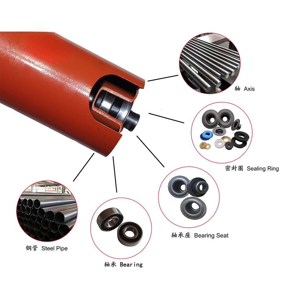 Competitive Price Factory Direct Durable Steel Double Sealed Bearing Oil/Fire/Heat Resistant Roller Belt Conveyor