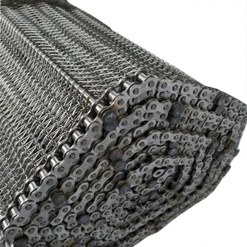 High Temperature Resistance Stainless Steel Wire Mesh Chain Conveyor Belt Used for Instant Noodles Transport