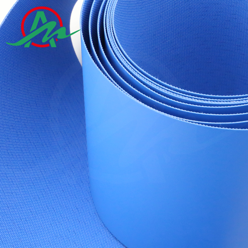 High Quality Blue Pu Conveyor Belt Food Industry Heat Resistant Conveyor Belt