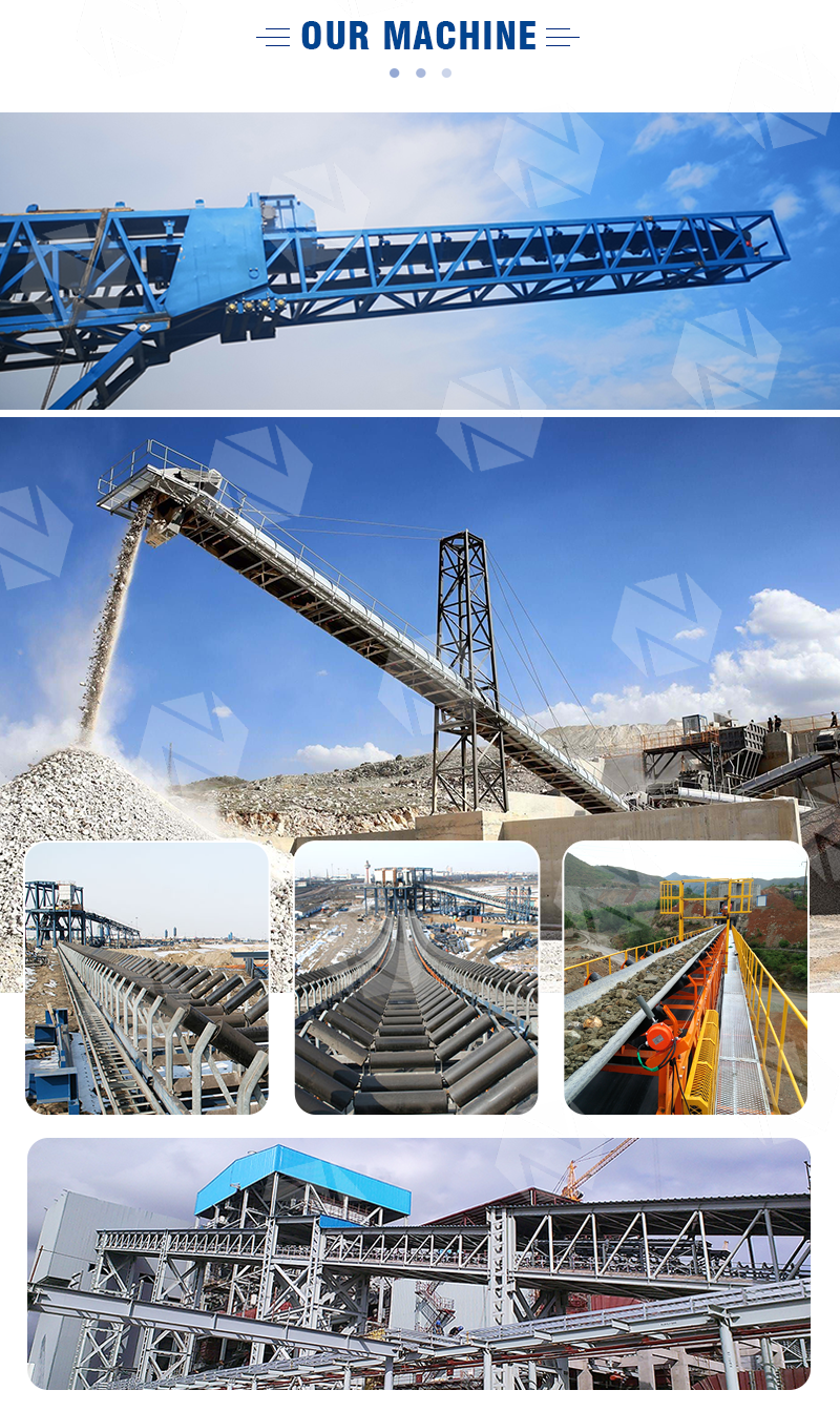 Hot Sale Stone Jaw Crusher Movable Lime Bulk Material Handling Rubber Rock Incline Belt Conveyor For Mine