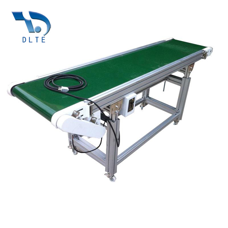 Rubber belt conveyor system