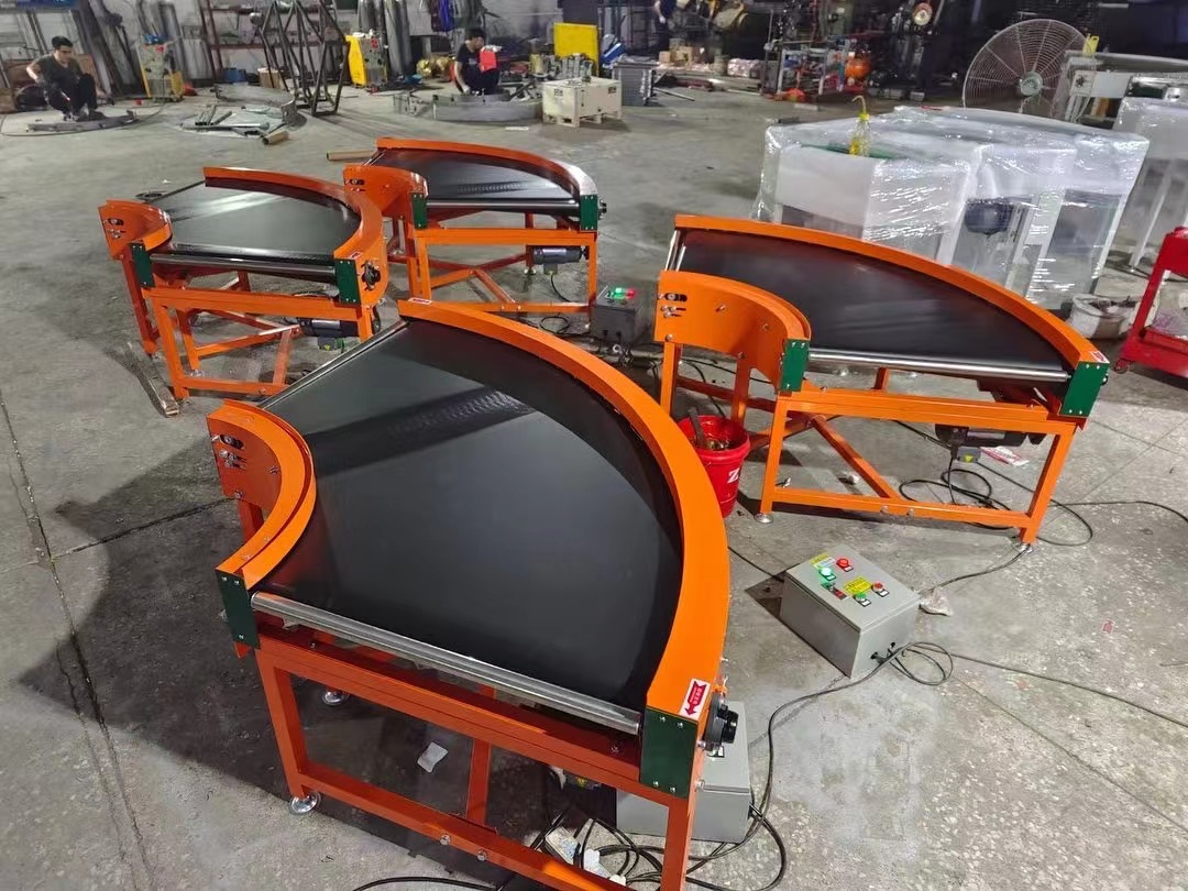 Professional Turn Conveyor Producer Heavy Duty Logistic Company Curve Belt Conveyor