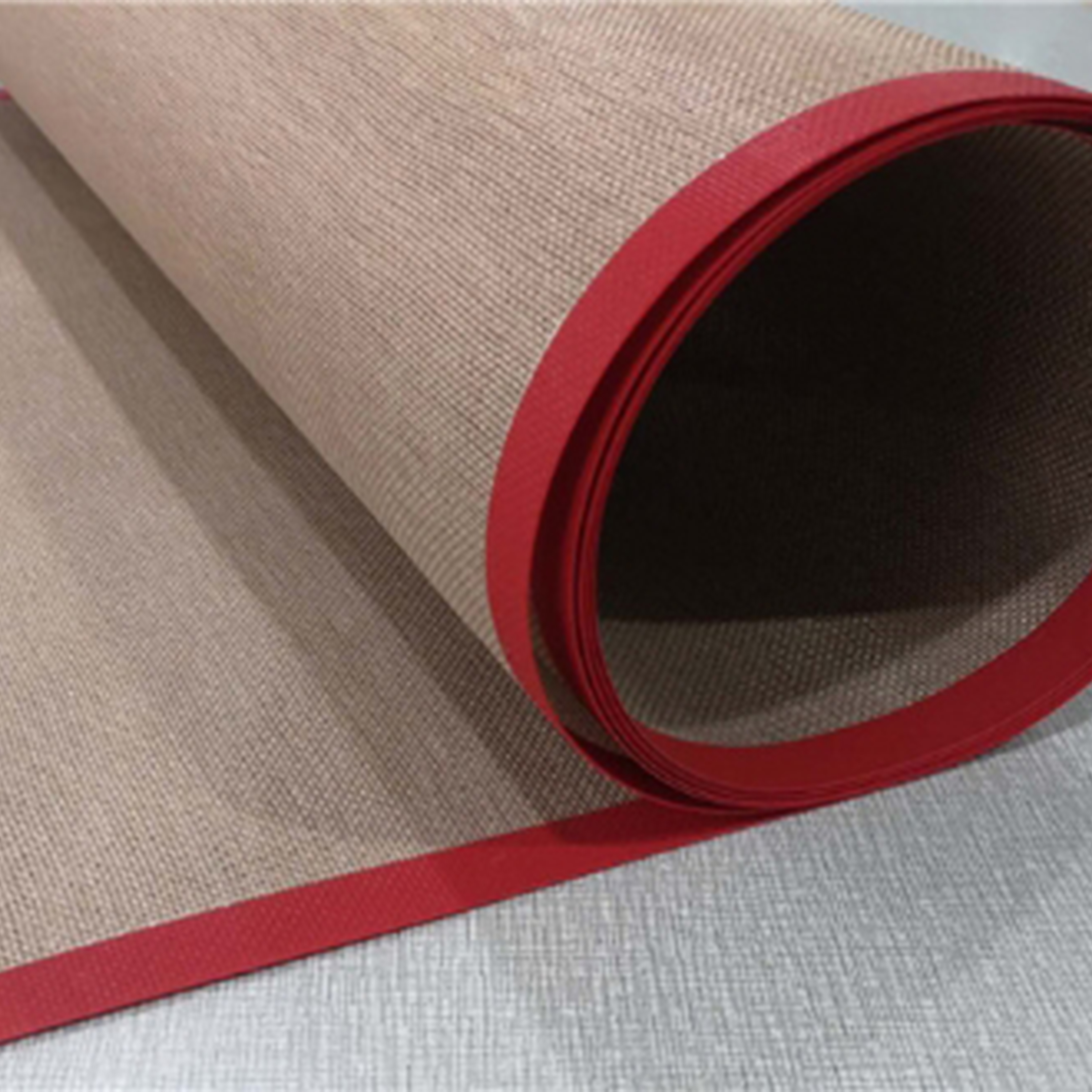 Double Weft High Temperature Resistant Ptfe 4X4Mm Mesh Conveyor Belt for Industrial Drying Equipment