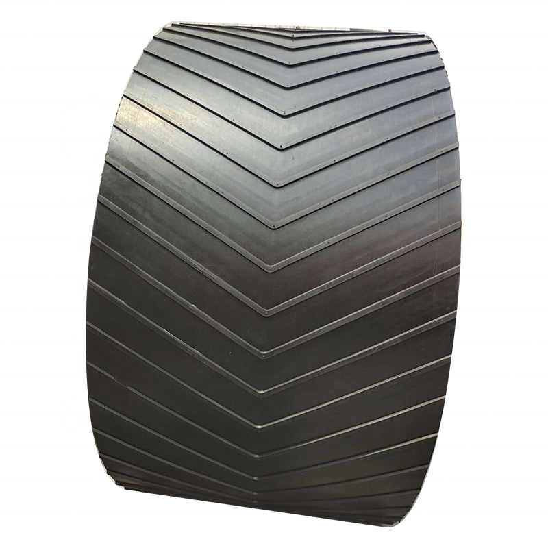 China Supplier EP or NN Material V Shape Patterned Chevron Conveyor Belt