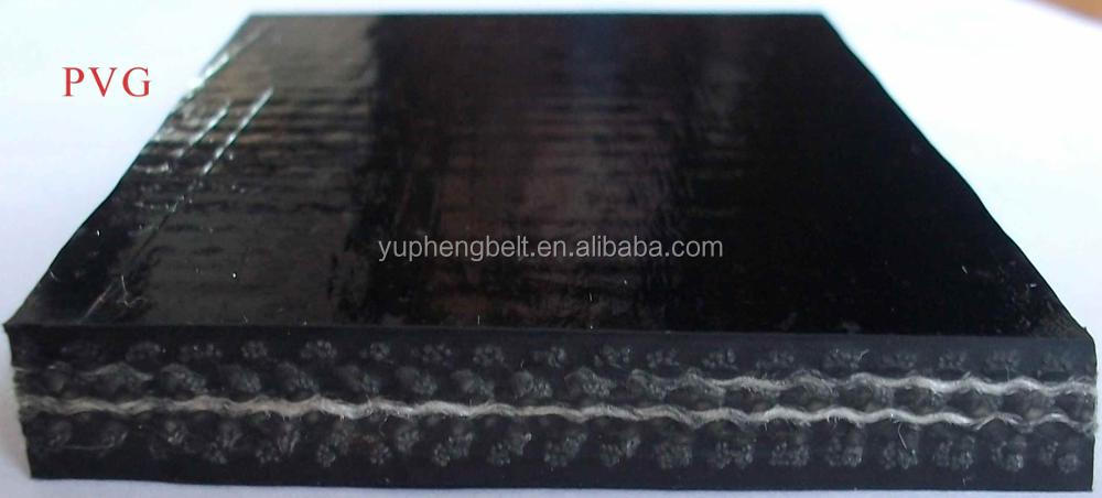 PVC PVG Fire Retardant Solid Woven Fabric Conveyor Belt for Mining