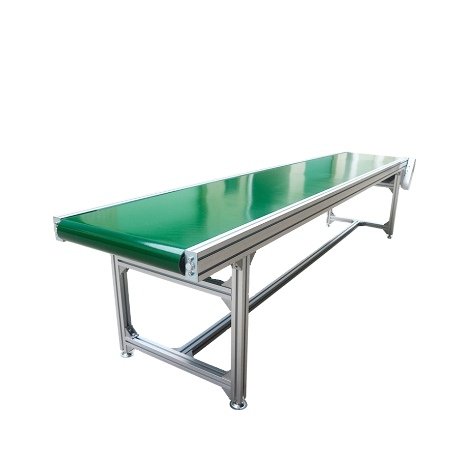 Durable Automatic Green Pvc Belt Conveyor with Adjustable Speed for Small Box Bulk Material Transfer Line