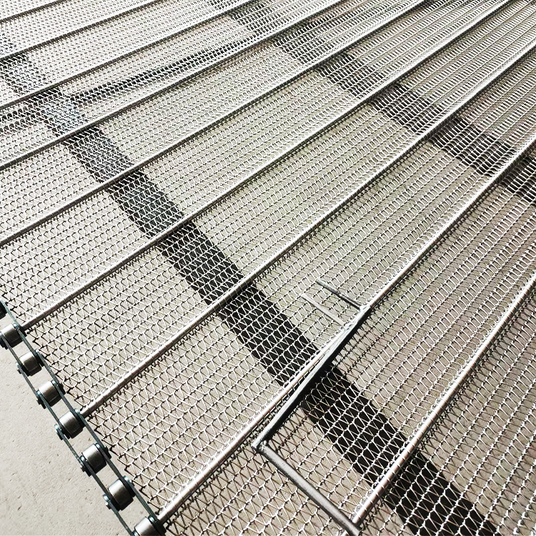 Food Grade Stainless Steel Wire Mesh Conveyor Belts Chain Link Conveyor Belts