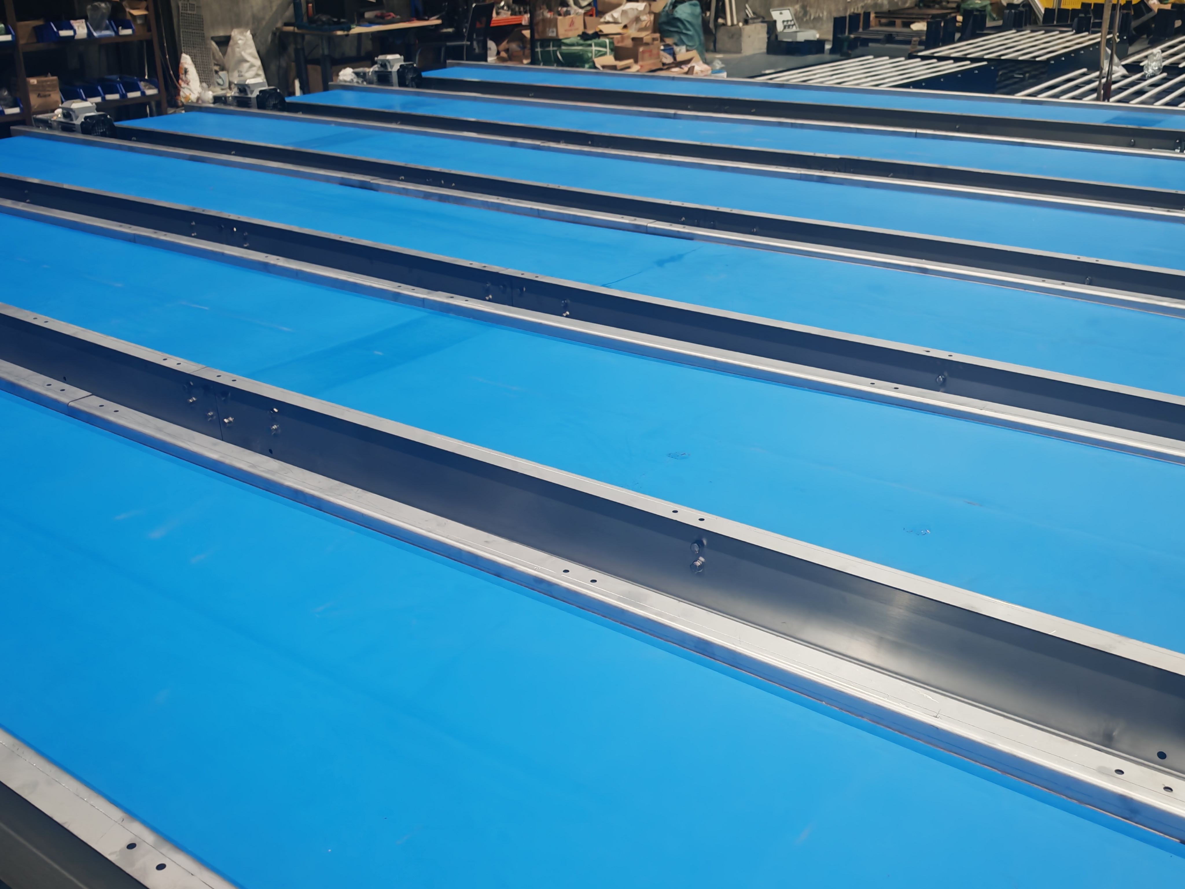 High-Performance PU PVC Belt Conveyor Lightweight PVC Conveyor with Aluminum Frame Durable Hygienic Anti-Static System