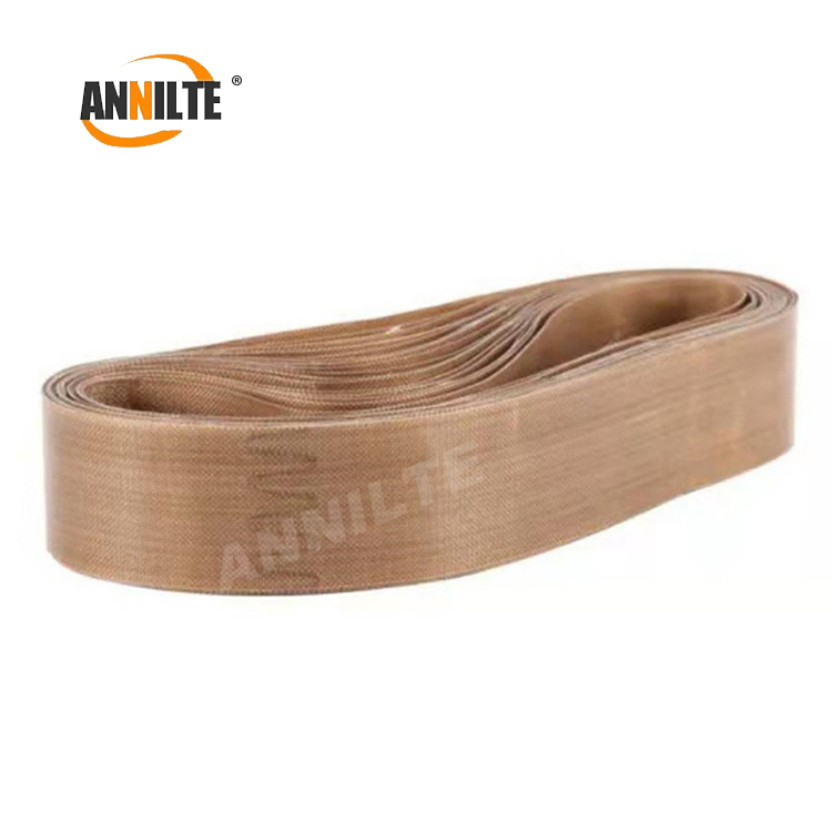 Annilte Insulation Waterproof Nonstick High Temperature Flame Retardant Ptfe Conveyor Belt for Food Industry