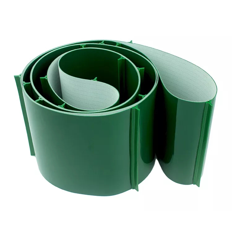 Green 1- 12mm Thickness Automatic Transmission Industrial PVC Conveyor Belt Application