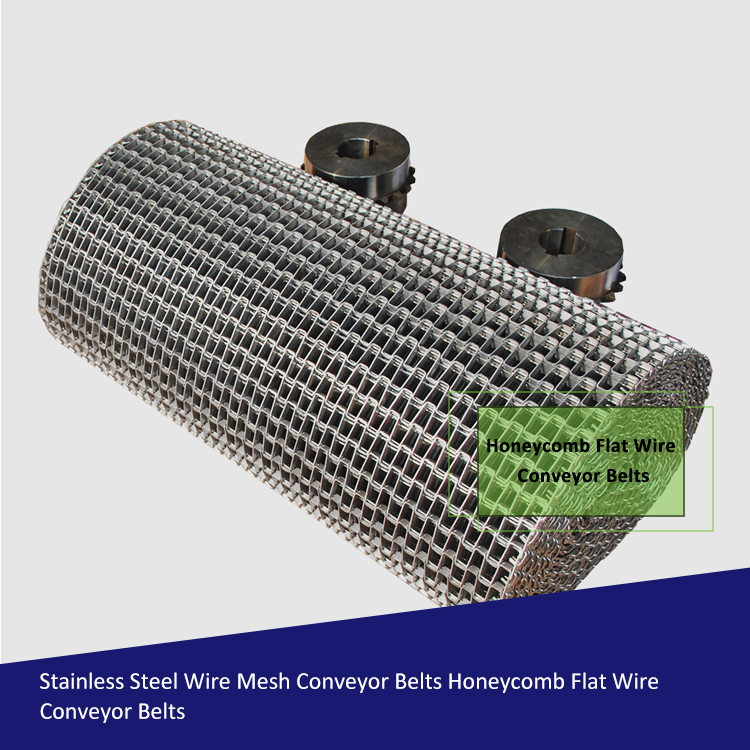 Stainless Steel Metal Conveyor Belts Honeycomb Conveyor Belts Flat Wire Conveyor Belts