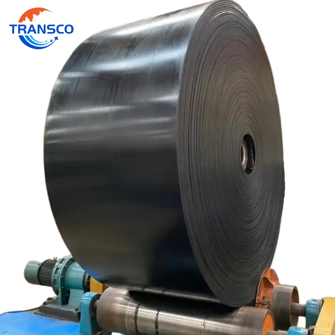 24 / 30 / 36 / 42 Heavy Black V Shape Conveyor Belt Flat Incline Industrial Rubber Conveyor Belt for Sand Waste