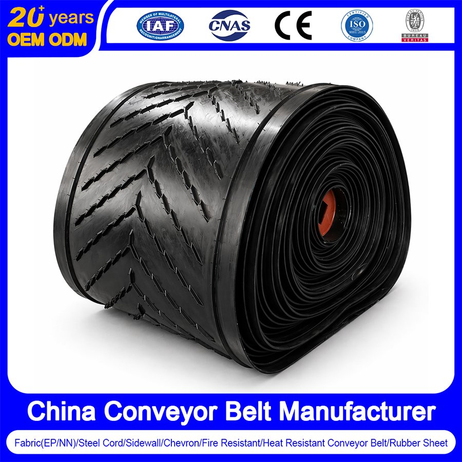 China Corrugated Sidewall Conveyor Belt Manufacturer Heat/Oil/Abrasion/Cold Resistant Pipe Belt Filter Belt Bucket Belt PVC, Pvg Flame Retardant Conveyor Belt