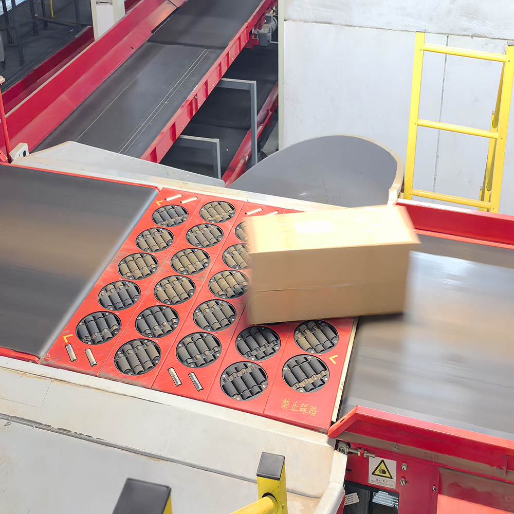 LUHUI Handler Machine Swivel Wheel Sorting Letter Parcel Logistics Electric Sorter Conveyors Wheel Modular Conveyor