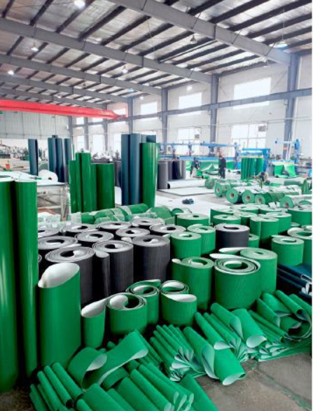 Custom PVC Mining Coal Pattern Smooth Logistics Ceramic Industrial Factory Manufacturer Flat Transmission Conveyor Rubber Belt