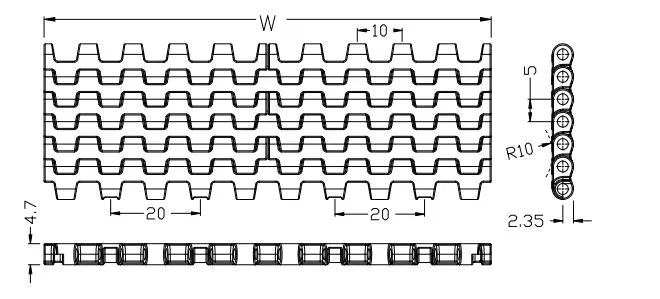 Conveyor Belt Drawing Detail