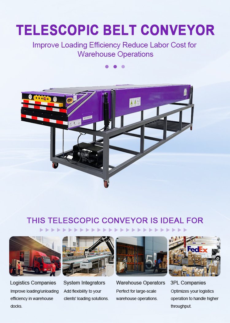 Telescopic belt conveyor